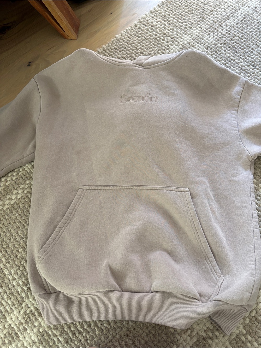Comfrt Set: Women's Jogger Sweatpants + Hoodie in Light Taupe - Picture 7 of 9